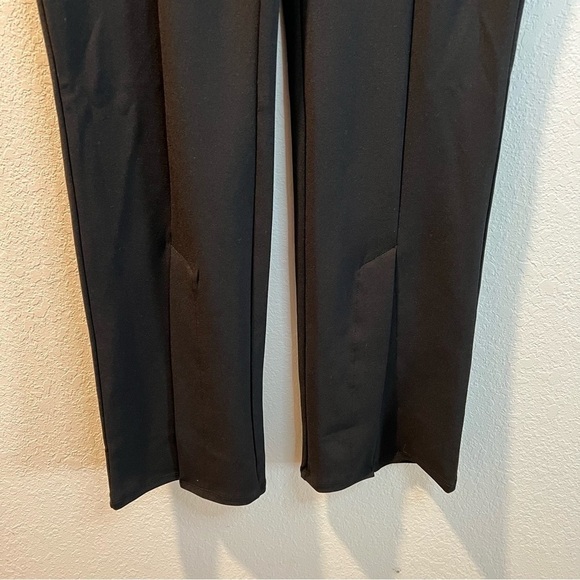 Women’s new H&M black flared slit hem leggings size large L - Picture 6 of 8